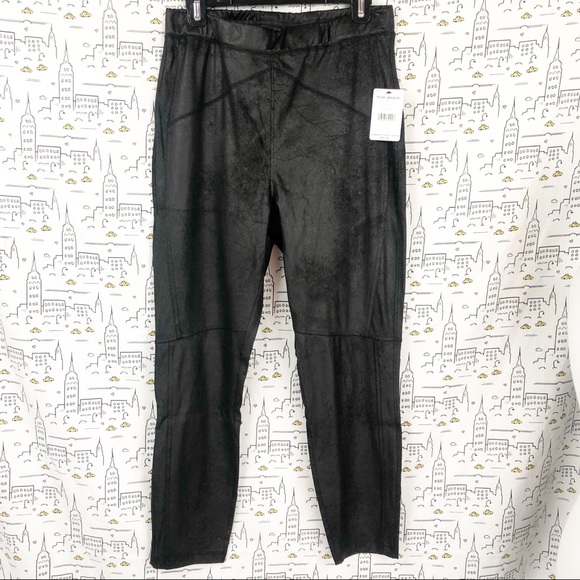 🆕 FREE PEOPLE Midnight Vegan Suede Skinny Pants - Picture 8 of 11